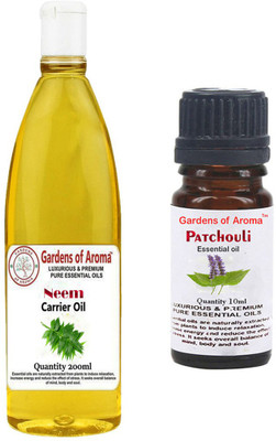 

Gardens Of Aroma Neem Carrier Oil And Patchouli Essential Oil(210 ml)