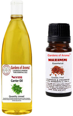 

Gardens Of Aroma Neem Carrier Oil And Malkangani Essential Oil(210 ml)