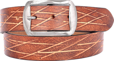 

Pride Infinite Men Casual Brown Genuine Leather Belt