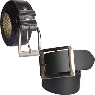 

Sun Shopping Men Formal Black Synthetic Belt