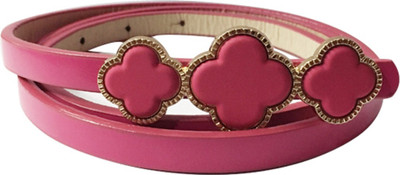 

shopjinie Women Casual Pink Synthetic Belt