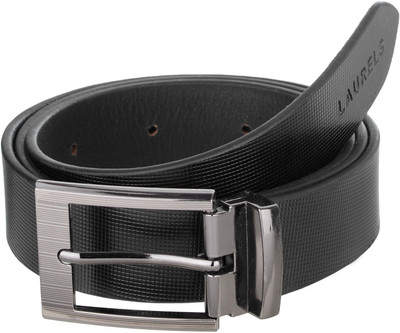 

Laurels Men Black Genuine Leather Belt