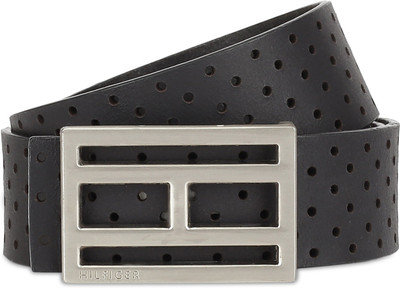 

Tommy Hilfiger Men Casual Black Genuine Leather Belt, Tan