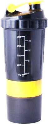 

Giftwave GiftwaveGM 500 ml Shaker(Pack of 1, Black, Yellow)