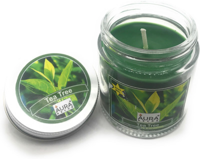 

AuraDecor Soy Wax Jar ( Teatree ) Candle(Green, Pack of 1)