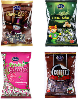 

Oshon Chocolate ComboPack Assorted Toffee(Pack of 4)