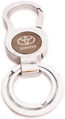 

MGP Fashion toyota steel key holder gift,car,bike,couple,boy and girl metal key chain Locking Key Chain(Silver)