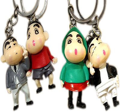 

MGP Fashion plastic 4 shinchan combo return birthday,gift,children,boy and girl key chain Key Chain(Multicolor)