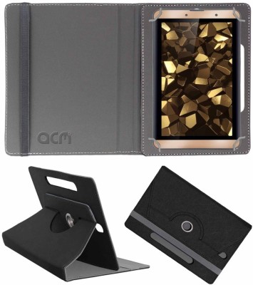 ACM Book Cover for iBall Slide Snap 7 inch Designer Rotating Case(Black)