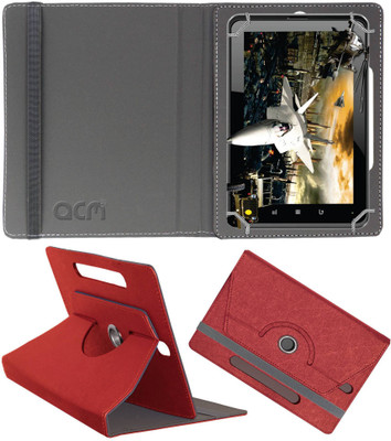 ACM Book Cover for Fujezone Smart Tab A200(Red, Cases with Holder)