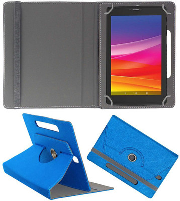 ACM Book Cover for Micromax Canvas Tab P702 7 inch Designer Rotating Case(Blue, Pack of: 1)