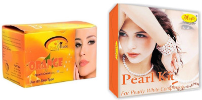 

Pink Root Orange Bleach 250g and Nature's Essence Pearl Kit 180g(Set of 2)