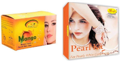 

Pink Root Mango Bleach 250g and Nature's Essence Pearl Kit 180g(Set of 2)