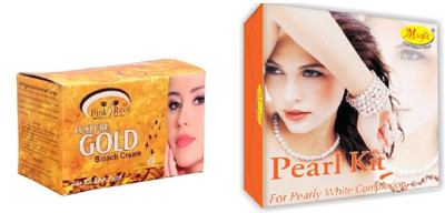 

Pink Root Gold Bleach 250g and Nature's Essence Pearl Kit 180g(Set of 2)