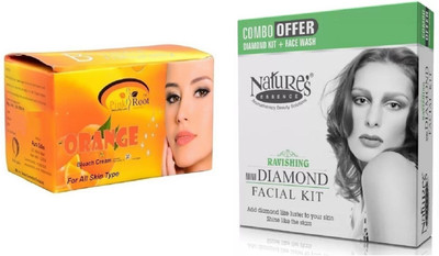 

Pink Root Orange Bleach 250g and Nature's Essence Ravishing Mini Diamond Facial Kit 52g + 60ml(Set of 2)