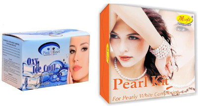 

Pink Root Oxy Ice Bleach 250g and Nature's Essence Pearl Kit 180g(Set of 2)
