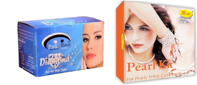 

Pink Root Diamond Bleach 250g and Nature's Essence Pearl Kit 180g(Set of 2)
