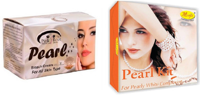 

Pink Root Pearl Bleach 250g and Nature's Essence Pearl Kit 180g(Set of 2)