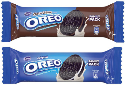 Cadbury Oreo Combo (10X120 gm Oreo Vanilla, 10X120 gm Oreo Chocolate)(2400 g, Pack of 20)
