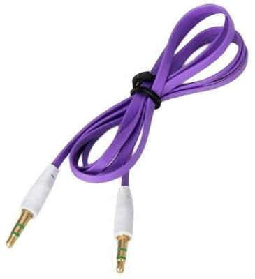 

DRUMSTONE Male To Male AUX Audio Stereo Cable For iPhone, iPods, Smartphones, Android Phones, Tablets & MP3 players AUX Cable(Purple)