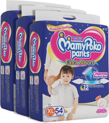 

MamyPoko Pants Extra Absorb Diapers - XL(162 Pieces)