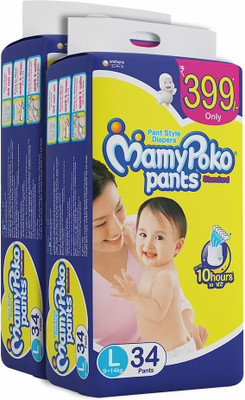 

MamyPoko Pants Standard Diapers - L(68 Pieces)