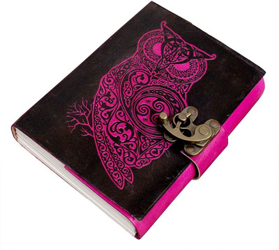 

Lakecity Arts A5 Diary(Handcrafted, Black & Pink)