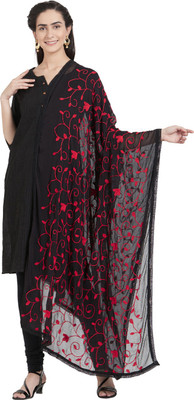 DUPATTA BAZAAR Chiffon Embroidered Women Dupatta