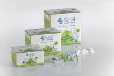 

SARAL MAGIC NAPKIN GREEN APPLE FRAGRANCE 175 PCS(Pack of 175)