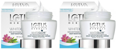

Lotus Herbal White Glow Deep Moisturising Cream (60g+60g)(120 g)
