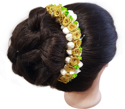 

Confidence Gajra For Women Wedding , Gajra Hair Accessories , Bridal Hair Gajra , Artificial Hair Gajra Bun(Multicolor)