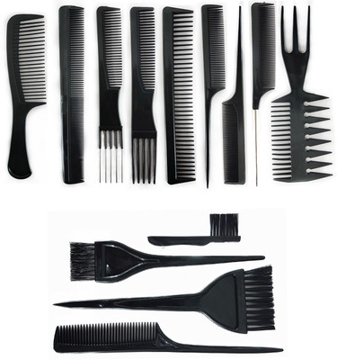 

Majik 13 Pcs Hair Comb Set For All Hair Types & Style With Hair Dye Brush And Hair Comb Set