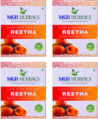 

MGH Herbals Premium Quality Reetha Powder 100gm Pack of 4(400 g)