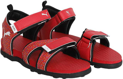 

Puma Boys & Girls Velcro Sports Sandals(Red, Flame scarlet-black
