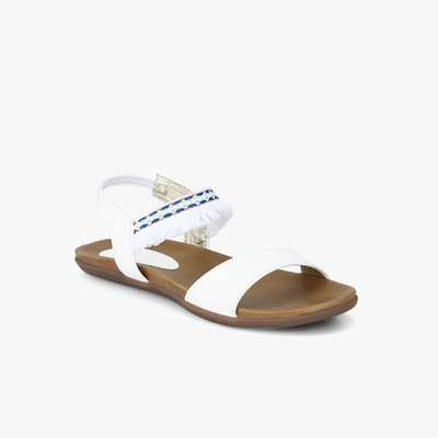 

Glitzy Galz Girls Sling Back Flats(White