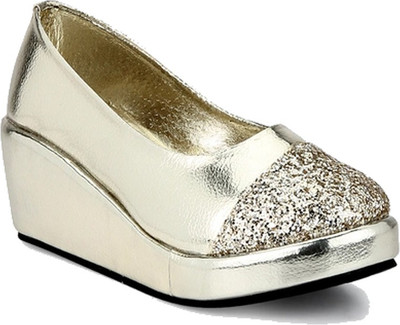 

Glitzy Galz Girls Slip-on Wedges(Gold