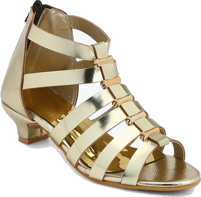 

Glitzy Galz Girls Sling Back Heels(Gold, Golden