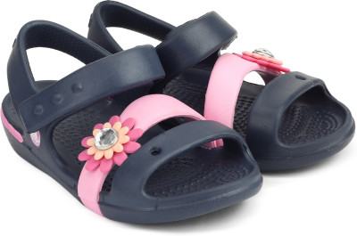 

Crocs Girls Sports Sandals, Navy/carnation