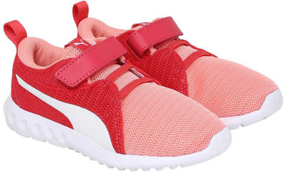 

Puma Boys & Girls Velcro Sneakers(Pink, Soft fluo peach- white