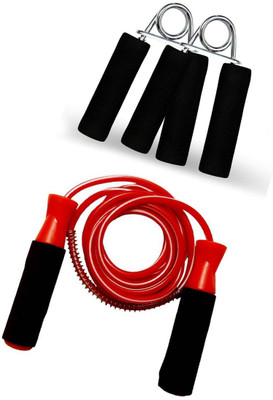 L'AVENIR Premium Hand Grip, Skipping Rope Gym & Fitness Kit