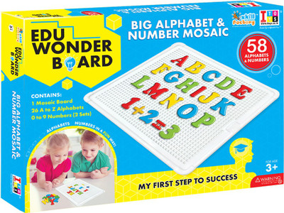 

Itoys Edu wonder board to Learn alphabets & numbers(Multicolor)