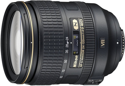 Nikon AF-S 24-120mm F/4 G ED VR Zoom Lens for DSLR Camera Lens(Black, 24-120)