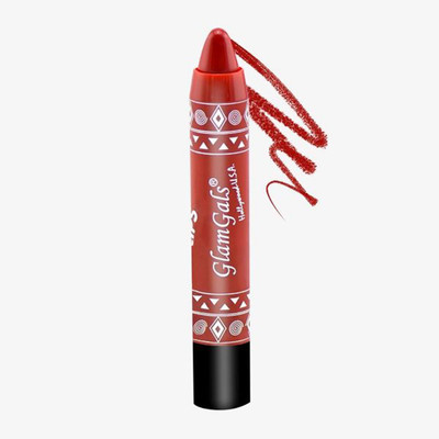 

GlamGals 24/7 Lip Color Long Lasting Moisturising Kissproof Lipstick pencil(Red, 3.7 ml)