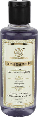 Khadi Natural AYURVEDIC LAVENDER & YLANG YLANG MASSAGE OIL PARABEN MINERAL OIL FREE(210 ml) Flipkart