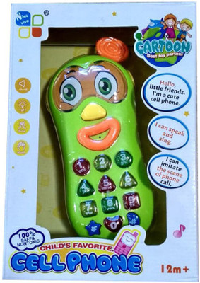 

HickoryDickoryBox Musical Cell Phone For Kids|Cartoon Phone/Gift for baby/Baby toy/Toys for children/Multifunctional Toys/Multicolour Toy(Multicolor)
