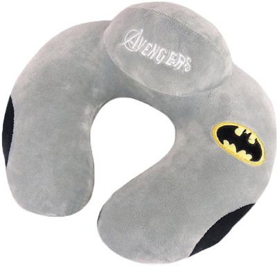 

JustChhapo U-Shaped Imported Batman Pillow Avengers Pattern Office Nap Car Airplane Headrest Nursing Travel Neck Cushion Pillows Neck Pillow(Grey)
