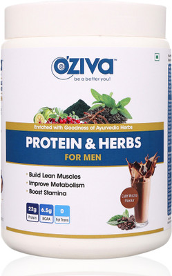 

OZiva Protein & Herbs, Men, Whey Protein shake with Ayurvedic Herbs (Café Mocha, 17 Servings) Whey Protein(500 g, Cafe Mocha)