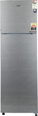 

Haier 278 L Frost Free Double Door Top Mount 3 Star Convertible Refrigerator(Brushed Silver, HRF-2983BS-E)