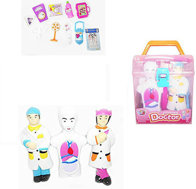 Shrih Mini Docter Play Set With 22 Medical Equipments, Including 3 Characters- Doctor, Nurse, And Patient For Your Kids