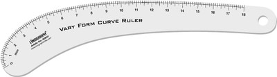 

LINOGRAPH CQV01 VARY FORM Ruler(Set of 1, White)